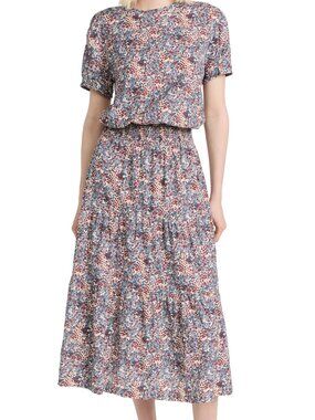 Nation LTD Martine Midi Dress in Cherry Blossom Floral size XL